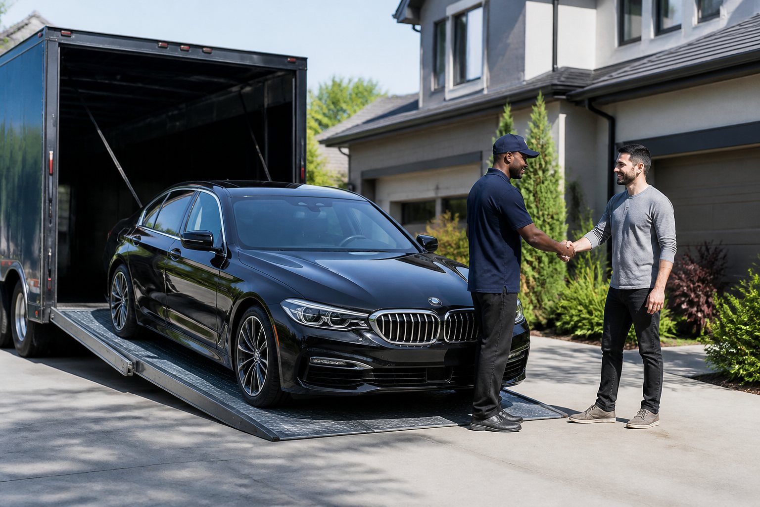 Vehicle delivery and handover after automobile shipping