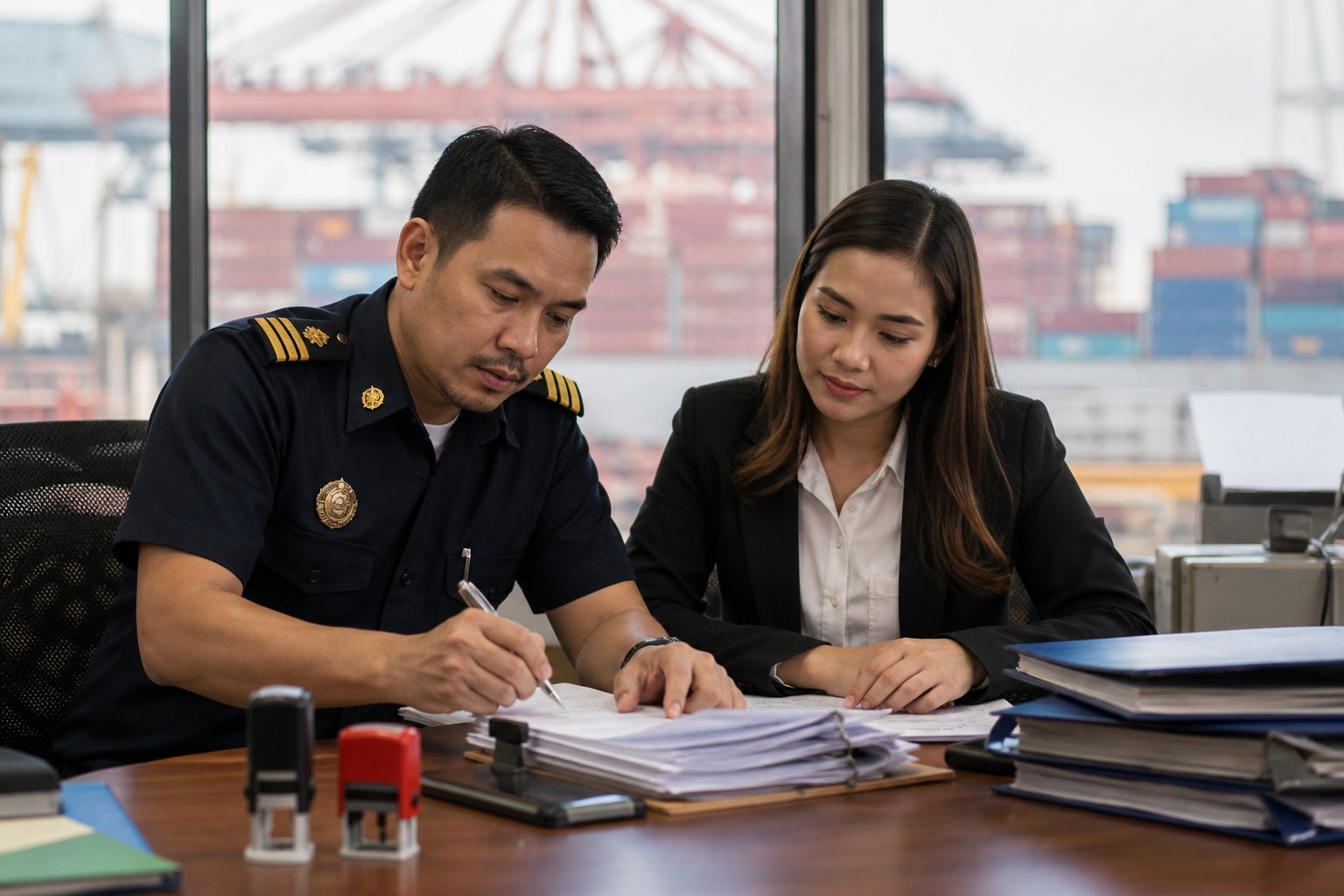 Customs clearance documentation review