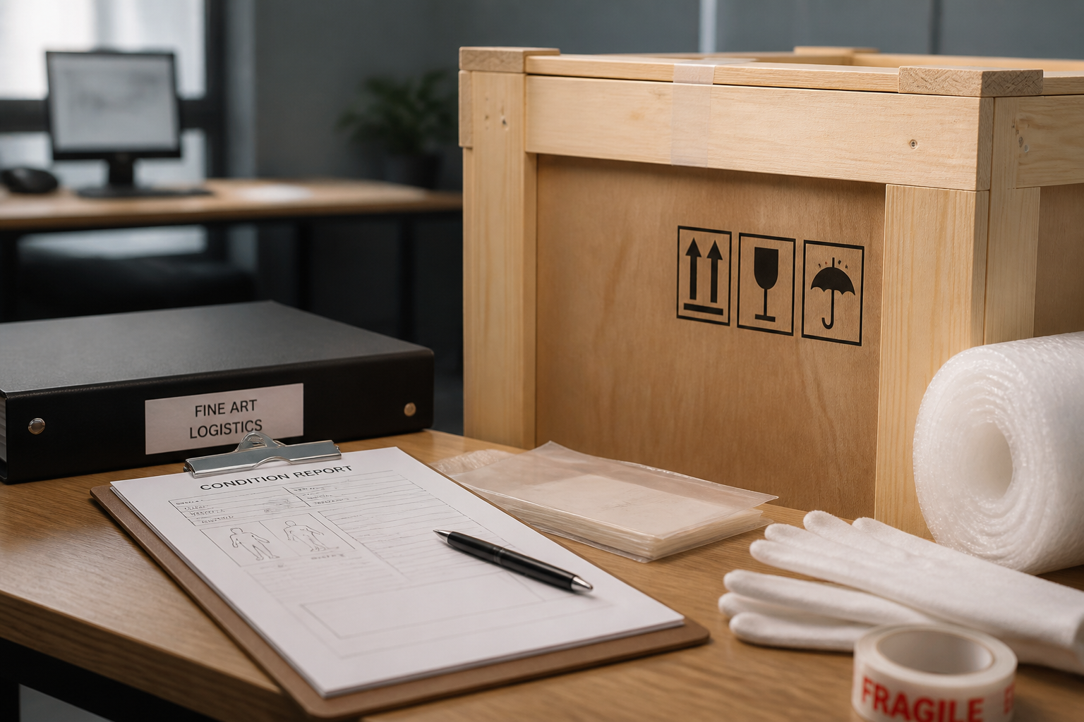Fine art insurance and condition documentation