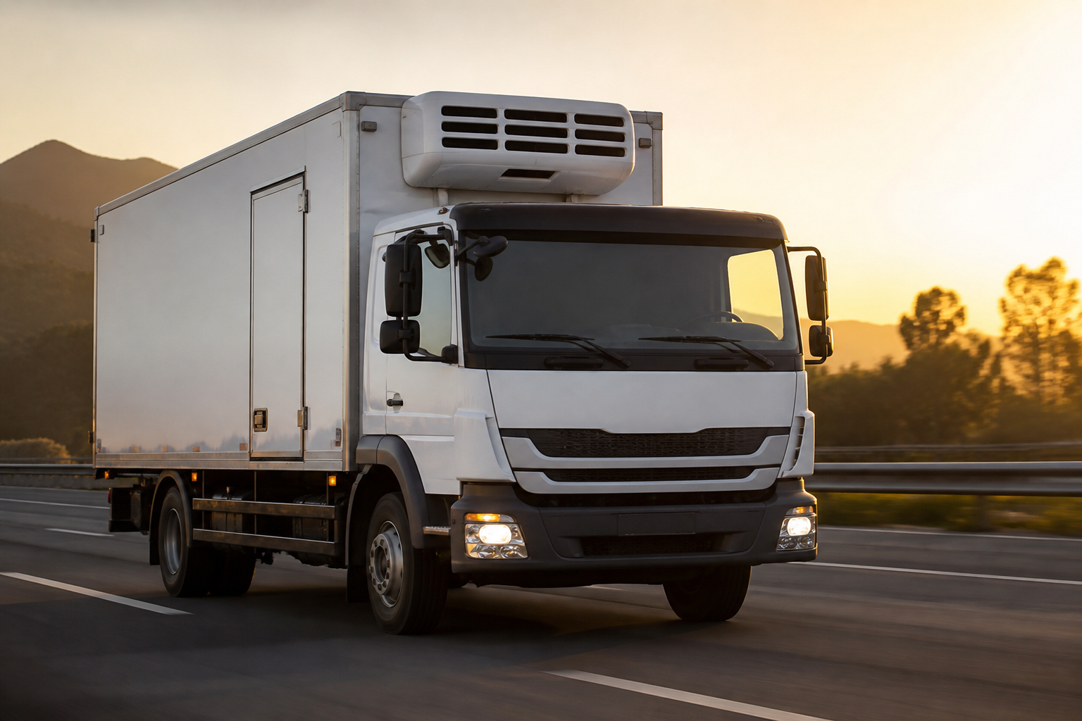 Climate-controlled truck for land fine art transport