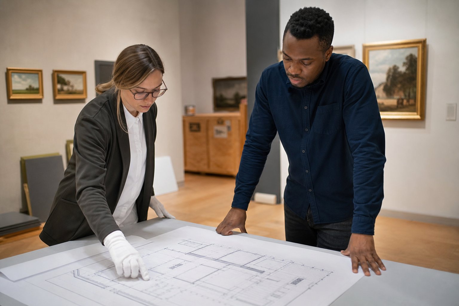 Fine art mobility planning for collections
