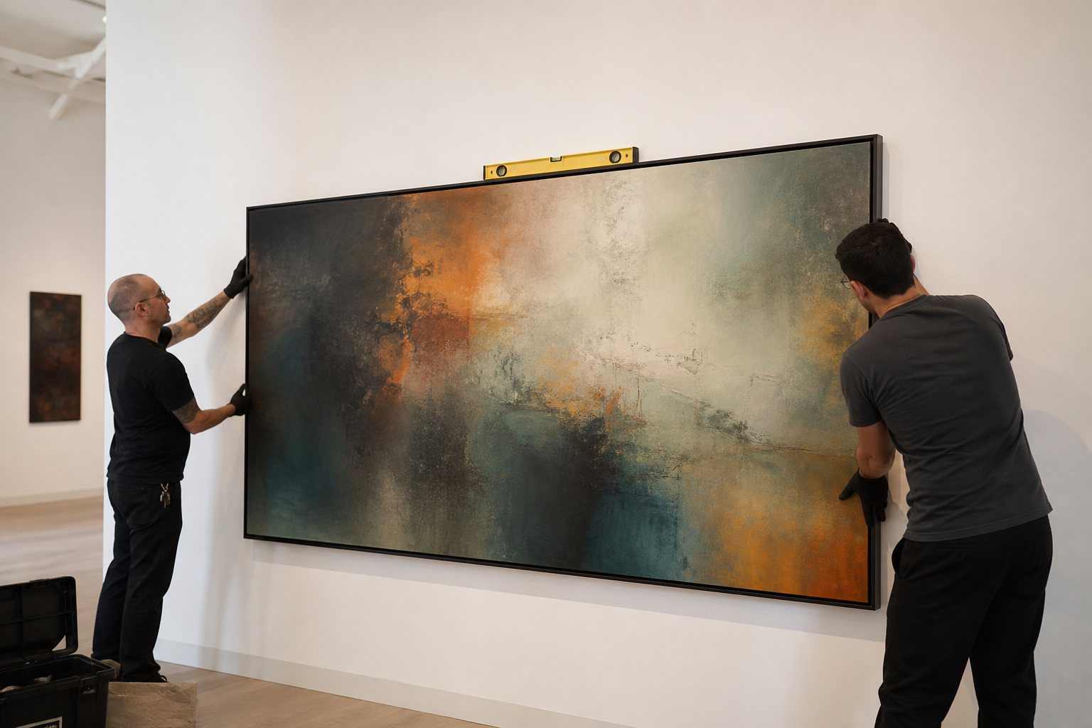 Fine art installation and exhibition handover