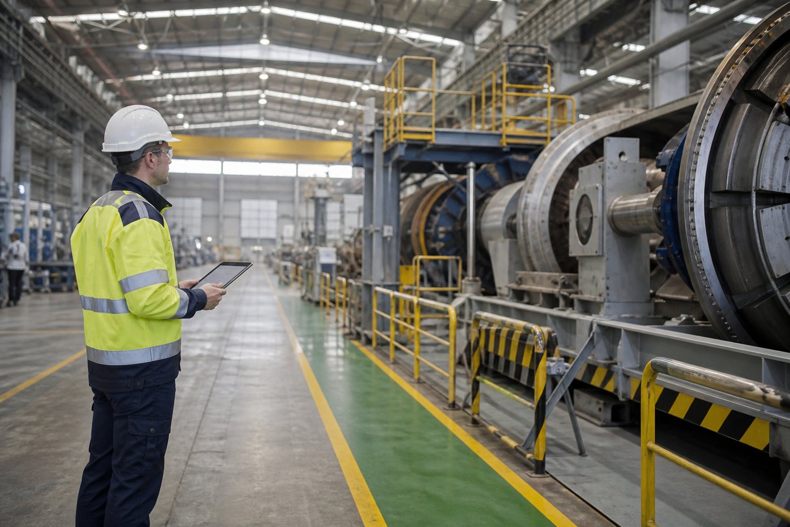 Engineering survey for industrial plant and machinery relocation
