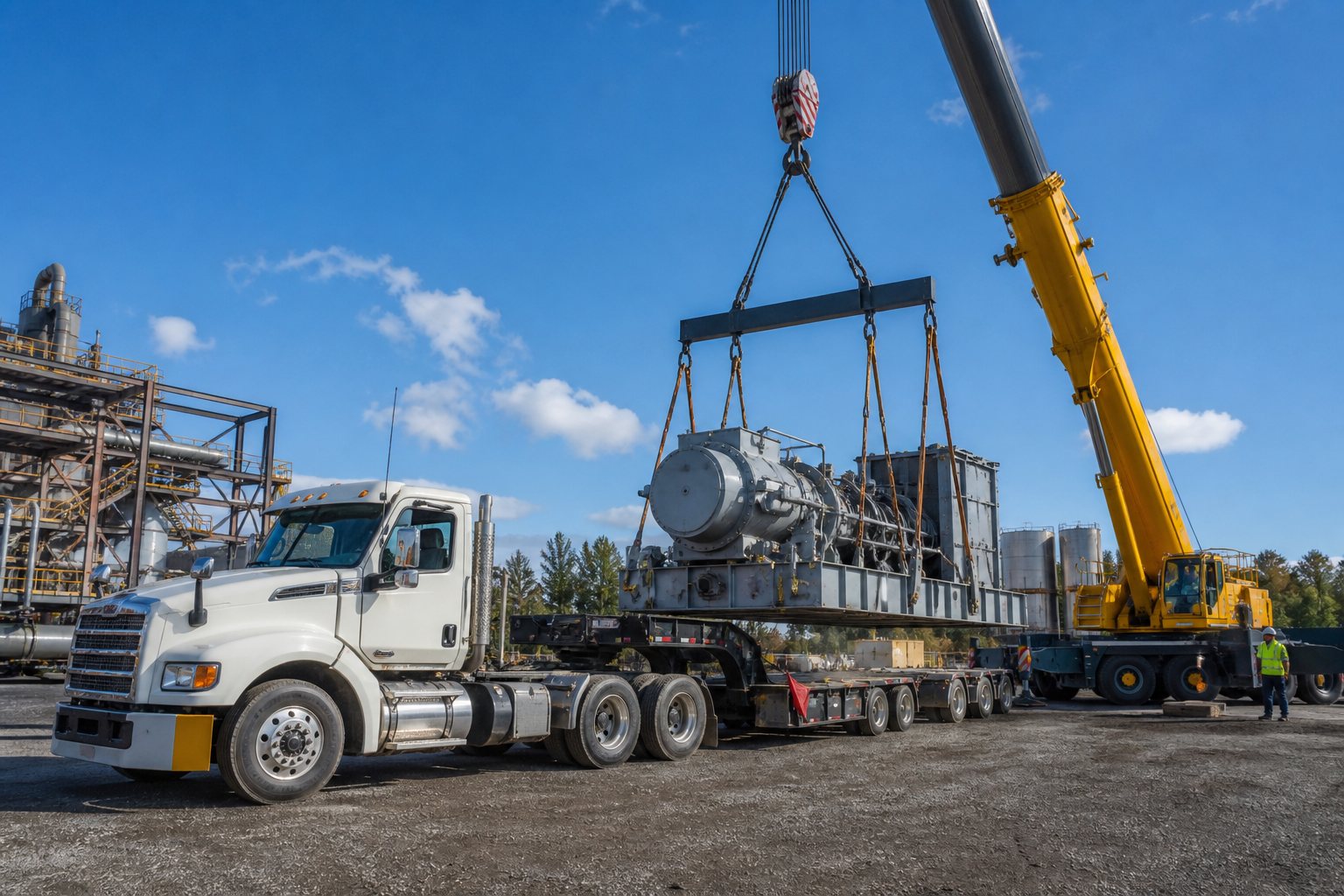 Industrial assets moving within workplace mobility