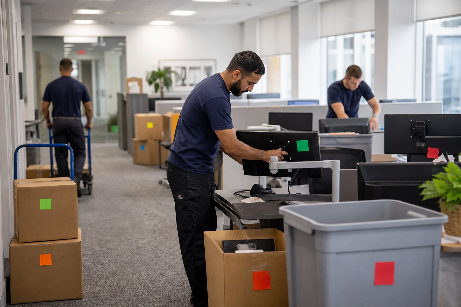 Office relocation under workplace mobility