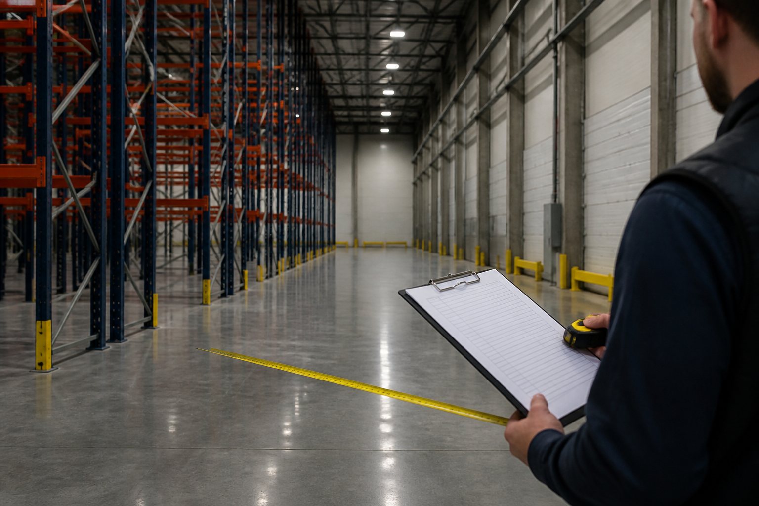 Warehouse storage survey and space planning